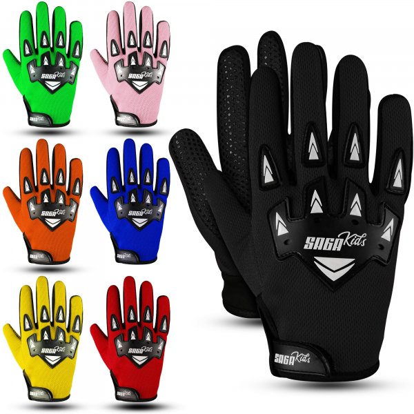 SAGA SPORTS Youth Motocross Gloves – Antislip Kids Dirt Bike Gloves