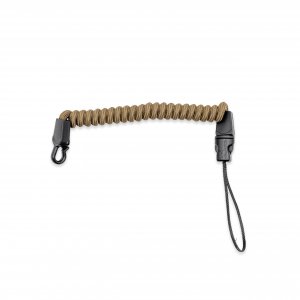 Marsupial Rangefinder Tether - Elastic Coiled Safety Strap, Coyote, Small