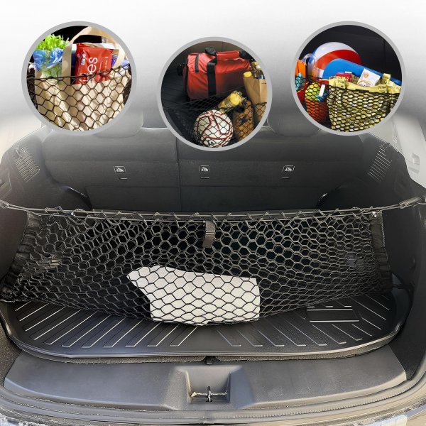 Envelope Style Automotive Elastic Trunk Mesh Cargo Net for Nissan Murano 2015-2025 - Premium Trunk Organizer and Storage - Luggage Net for SUV - Best Car Organizer for Nissan Murano