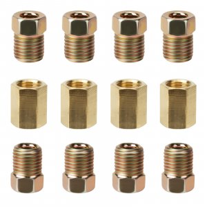 3/16 Brake Line Pressure Fittings, 12 Pieces 3/8 Inch Brake Line Fittings