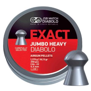 JSB Diabolo Exact Jumbo Heavy .22 Cal, 18.13 gr.- 250 Ct.