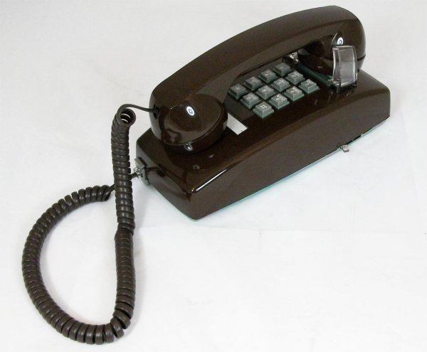 Cortelco 2554-V-BR 255445-vba-20m Wall W/ Volume - Brown