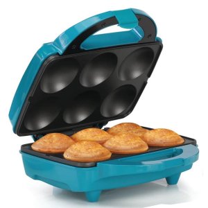 Holstein Housewares HF-09013T Fun Cupcake Maker Teal Stainless Steel