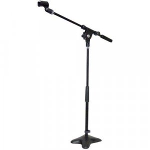 Pyle PMKS7 Universal Compact Microphone Stand Mic Mount Holder Height & Boom Extension Adjustable