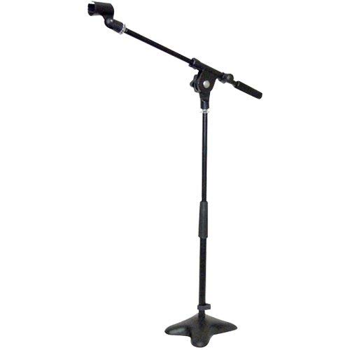 Pyle PMKS7 Universal Compact Microphone Stand Mic Mount Holder Height & Boom Extension Adjustable