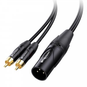 Cable Matters Dual RCA to XLR Stereo Audio Splitter Cable, 10ft