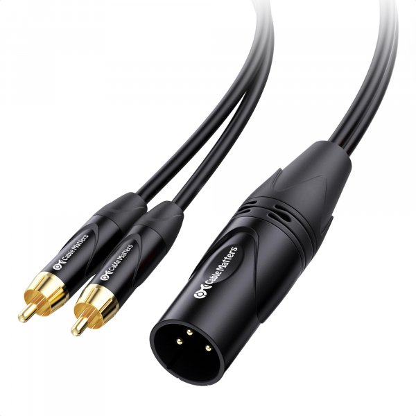 Cable Matters Dual RCA to XLR Stereo Audio Splitter Cable, 10ft