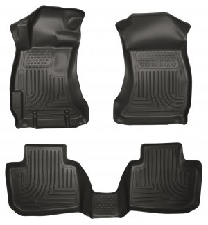 Husky 99801 Front/2nd Seat Floor Liners For 12-17 Subaru Impreza/ XV Cross
