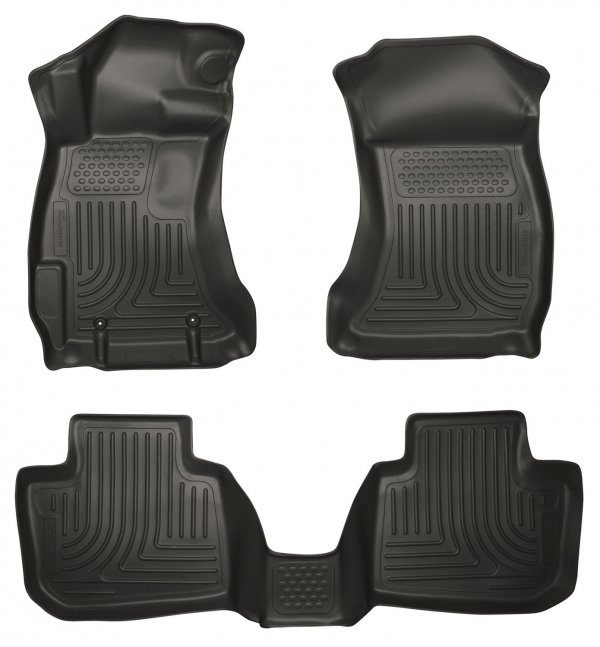 Husky 99801 Front/2nd Seat Floor Liners For 12-17 Subaru Impreza/ XV Cross