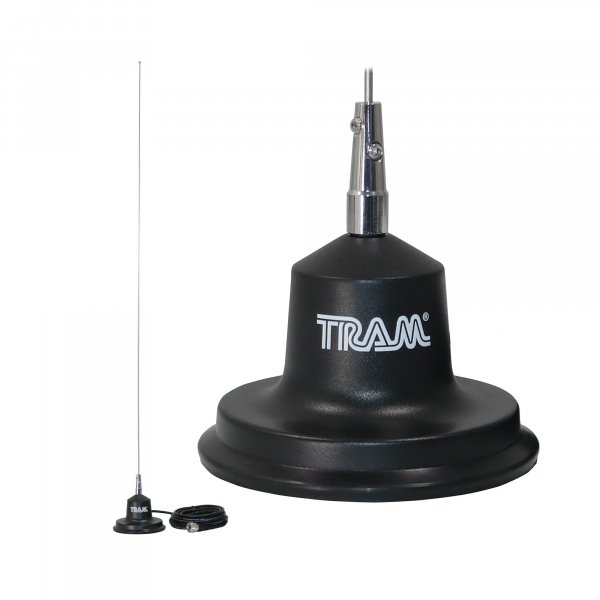 TRAM TRAM300 CB Antenna 4-Inch Magnet Kit with RG58 Coax and Rubber Boot
