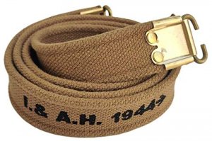 Warcraft Exports WW2 British Canvas Lee Enfield Rifle Sling Khaki Color