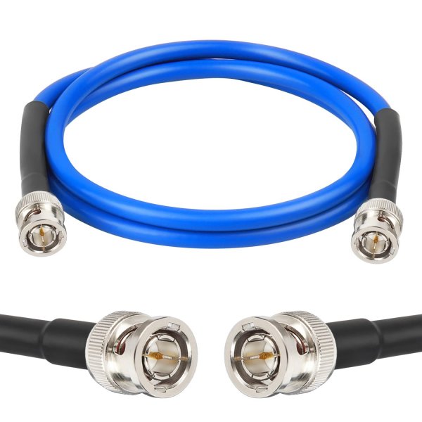 XRDS -RF 3FT SDI Cable, 3G/6G-SDI Cable BNC Digital Video Cables 75 Ohm RG59 BNC Male Cables for 3G/6G HD SDI Monitor Video Recorder Converter Splitter Security Camera