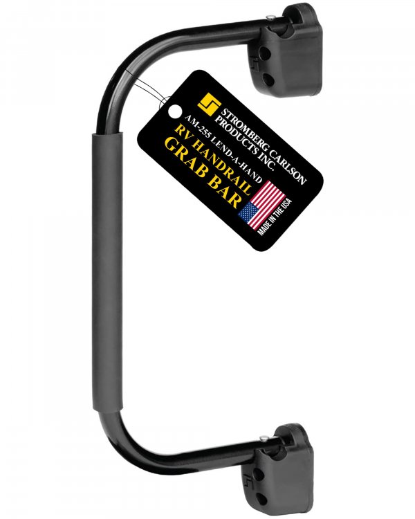 Stromberg AM250 Mini Assist Rail & Hardware (White Rail w/Black Foam Grip)