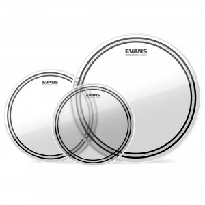Evans EC2S Clear Rock Tompack Drum Heads 10", 12", 16"