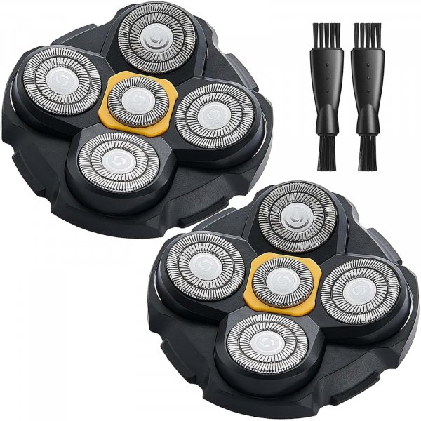 Head Shaver Replacement Heads for Microtouch Titanium Head Shaver MTTTBHS