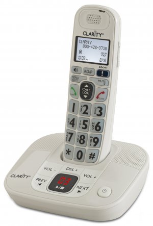 Clarity 53714 DECT 6.0 Amplified Cordless Phone with Digital Answering System
