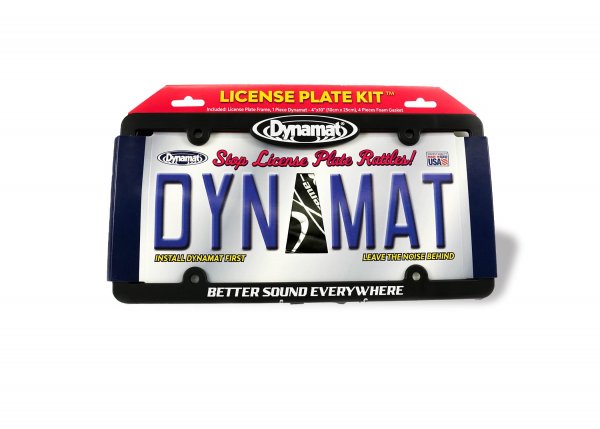 Dynamat 19100 LICENSE PLATE KIT 4"x10" XTREME + FRAME