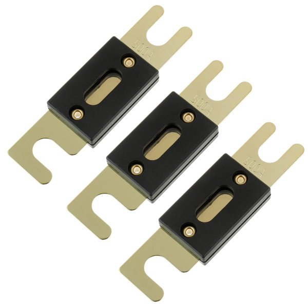 BOJACK 500 Amp 32 VDC ANL Blade Fuse for car Audio and Video System(Pack of 3)