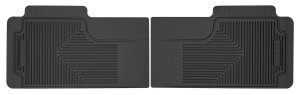 Husky Liners Heavy Duty Floor Mats | Fits Heavy Duty 2nd Or 3rd Seat Floor Mats | 2010-2014 Buick Enclave/Chevrolet Traverse, 1994-2001 Dodge Ram 1500/2500/3500 & more| 2nd/3rd Row, 2-pc Black - 52011