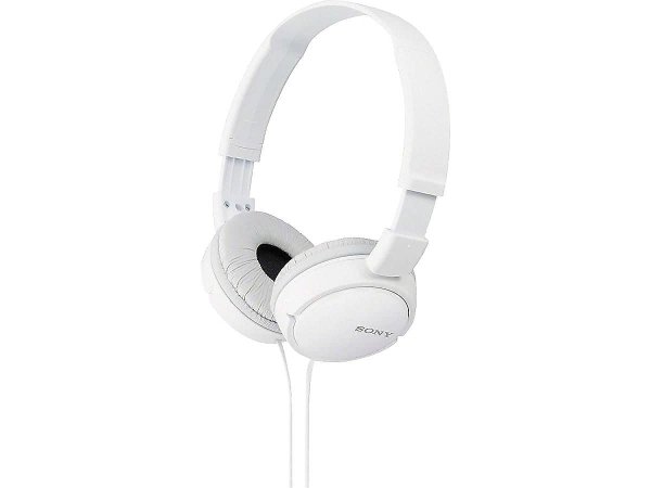 Sony ZX Series Wired On-Ear Headphones, White MDR-ZX110