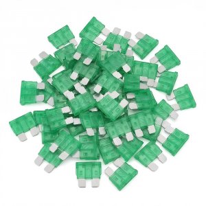 (80Pcs) 30 Amp Standard Fuse, 30A Car Blade Fuses for Car/RV/Truck/SUV/Motorcycle/Boat