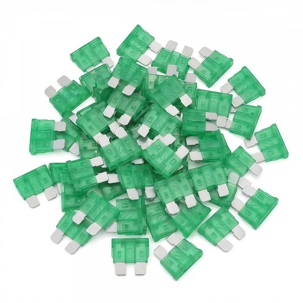 (80Pcs) 30 Amp Standard Fuse, 30A Car Blade Fuses for Car/RV/Truck/SUV/Motorcycle/Boat