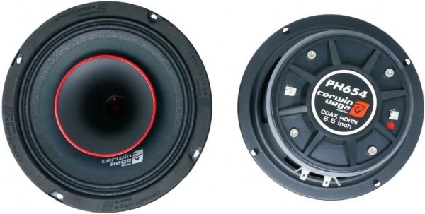 Cerwin Vega PH654 6.5 inch 300 Watts Full-Range Coax Horn Car Speakers 4 Ohm