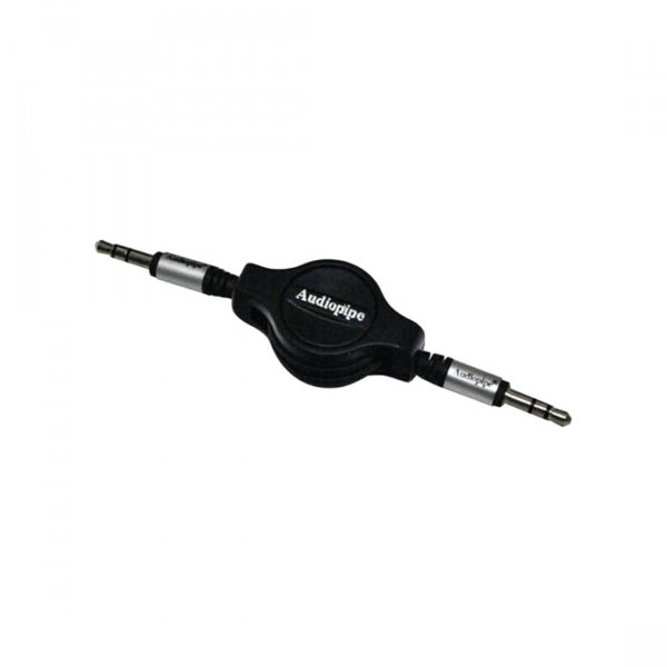 Audiopipe AIQR35353 3ft Retractable 3.5 to 3.5 Jack Plug