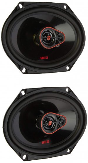 Cerwin Vega H7683 HED 6"X 8" 3-way coaxial speaker set - 360W MAX / 55W RMS