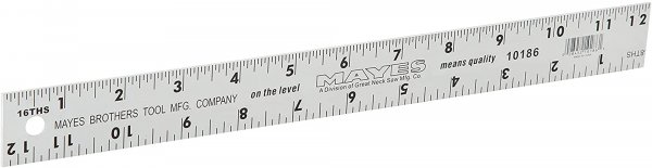 Mayes 10208 36-In Aluminum Straight Edge