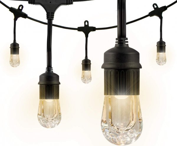 Enbrighten 31660 Classic LED Café Lights (12ft; 6 Acrylic Bulbs)