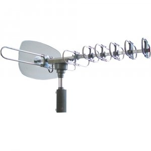 Naxa NAA-351 High-Powered Amplified Motorized Outdoor ATSC TV Antenna w/Remote