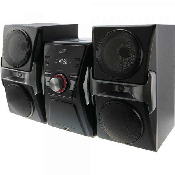 iLive IHB624B Bluetooth Home Music System w/FM Tuner & LED Lights