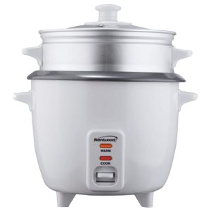 Brentwood Appliances TS-380S Rice Cooker w/Steamer (10 Cups, 700W)