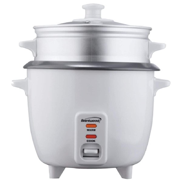 Brentwood Appliances TS-380S Rice Cooker w/Steamer (10 Cups, 700W)