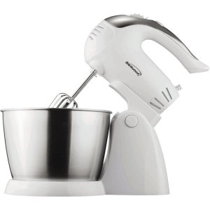 Brentwood Appliances SM-1152 5-Speed + Turbo Electric Stand Mixer w/Bowl (White)
