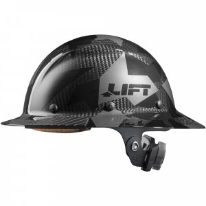 LIFT SAFETY Dax Carbon Fiber Full Brim Hard Hat | Reinforced Shell | All-Day Comfort | Expanded Coverage | Black Camo