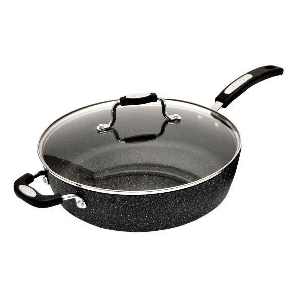 THE ROCK 060705-002-0000 11" Deep-Fry Pan w/Lid & Handles