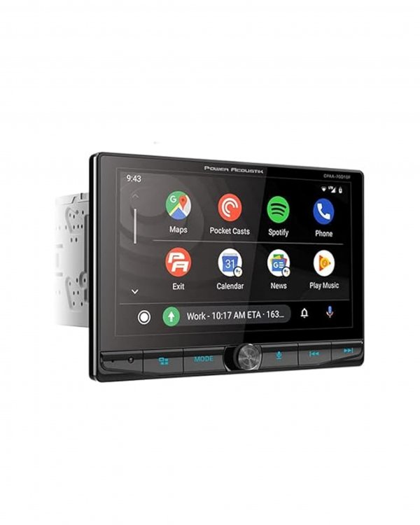 Power Acoustik CPAA70D10F 10.6" Floating Double DIN DVD Receiver BT & Remote