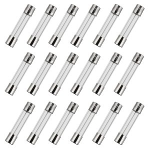 BOJACK 6x30mm 0.5 A 0.5 amp 250 V 0.24x1.18 Inch Volt F0.5AL250V Fast-Blow Glass Fuses(Pack of 18)