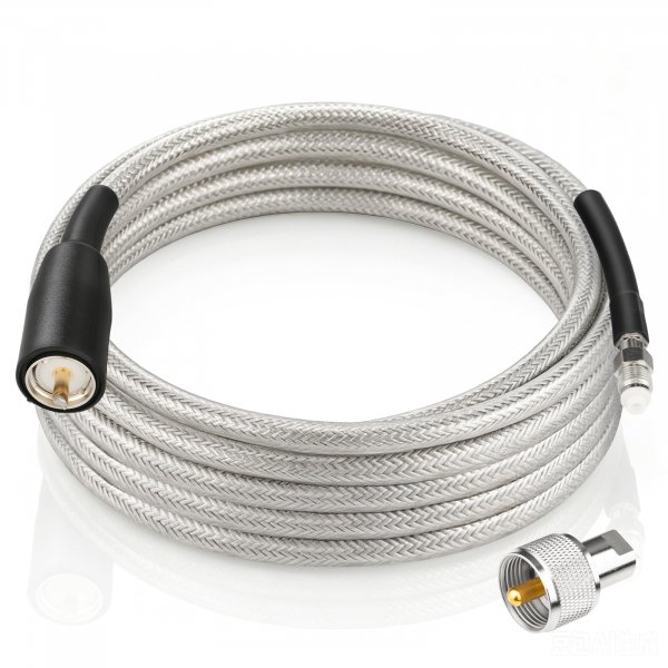 CB Coax Cable 10ft, CB Radio Antenna Cable RG8X Coaxial Cable with with Waterproof Boot, PL-259 Male to FME Female/ PL259 Male Connector, Low Loss for HAM Radio, VHF Radio, Marine Antenna, SWR Meter
