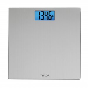 Taylor Precision Prod. 74074102 Easy-to-Read 400lb S.Steel Bathroom Scale