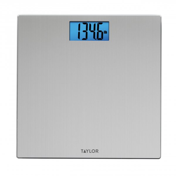 Taylor Precision Prod. 74074102 Easy-to-Read 400lb S.Steel Bathroom Scale