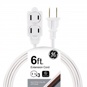 GE JASHEP51937 6-Ft Polarized Extension Cord
