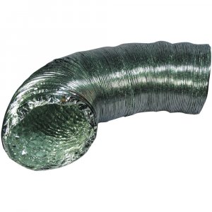 DEFLECTO F0408B Aluminum Flex Duct (5-ply Supurr-FlexÂ® ducting; 8ft)