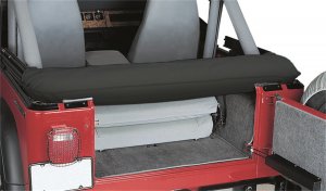 RAMPAGE PRODUCTS Soft Top Storage Boot for Jeep Wrangler TJ | Black Denim, Vinyl | 600015 | Fits 1997-2006 Jeep Wrangler TJ