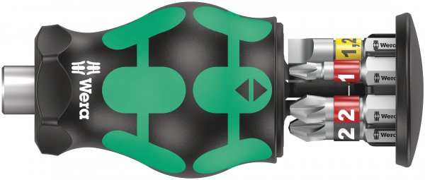 Wera 05008874001 Kraftform Kompakt Stubby magazine 2, 6 pieces