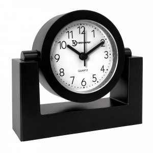 TIMEKEEPER TK6851 4In Desktop Clock (Black)