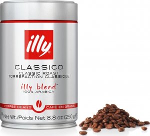 Illy Classico Whole Bean Coffee, Medium Roast, Classic Roast With Notes Of Caramel, Orange Blossom And Jasmine, 100% Arabica Coffee, No Preservatives, 8.8 Ounce Can (Pack Of 1)