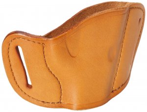 Bulldog MLTM Medium  Right Hand Tan Molded Leather Belt Slide Holster